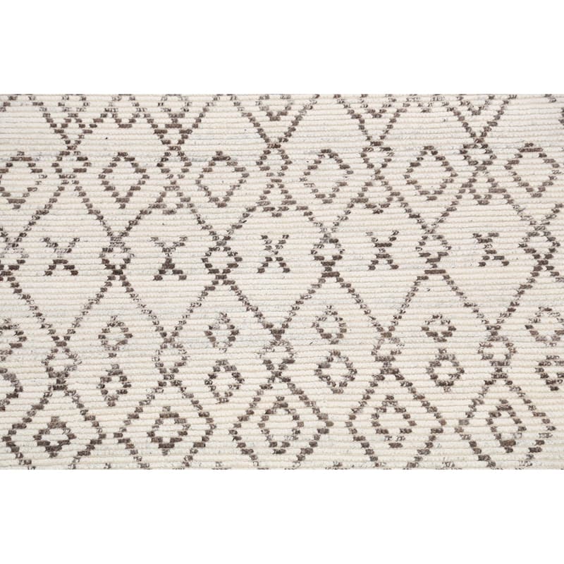 Modern Geometric Oriental Moroccan Wool Area Rug Hand-knotted - 5'0" x 7'9"