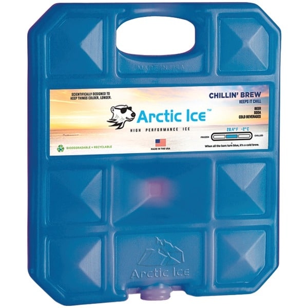 Arctic Ice Chillin Brew Reusable Cooler Ice Pack, Blue