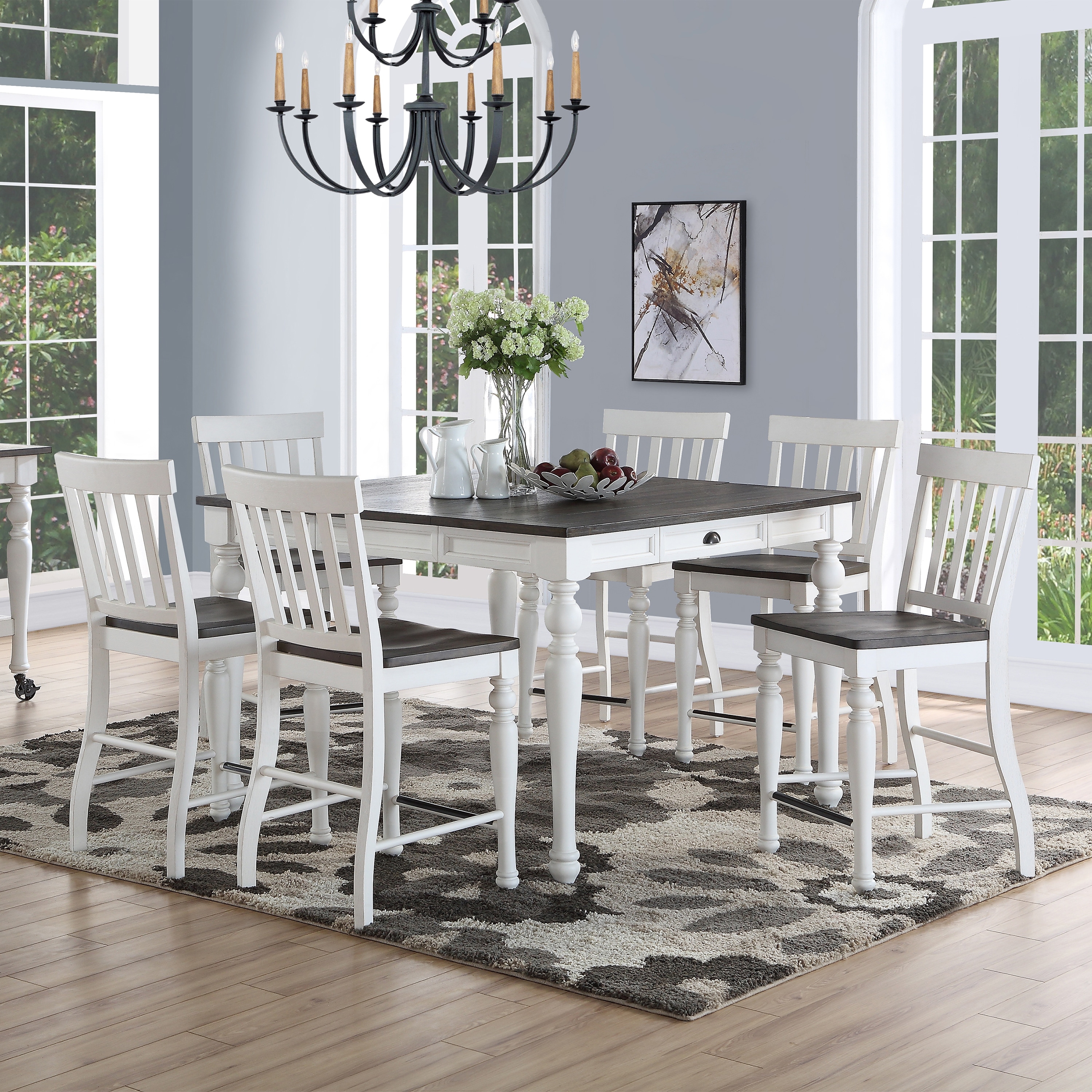 Jillian farmhouse dining set clearance