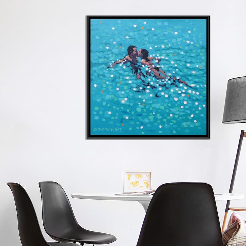 iCanvas "Turquoise Kiss" by Gordon Hunt Framed