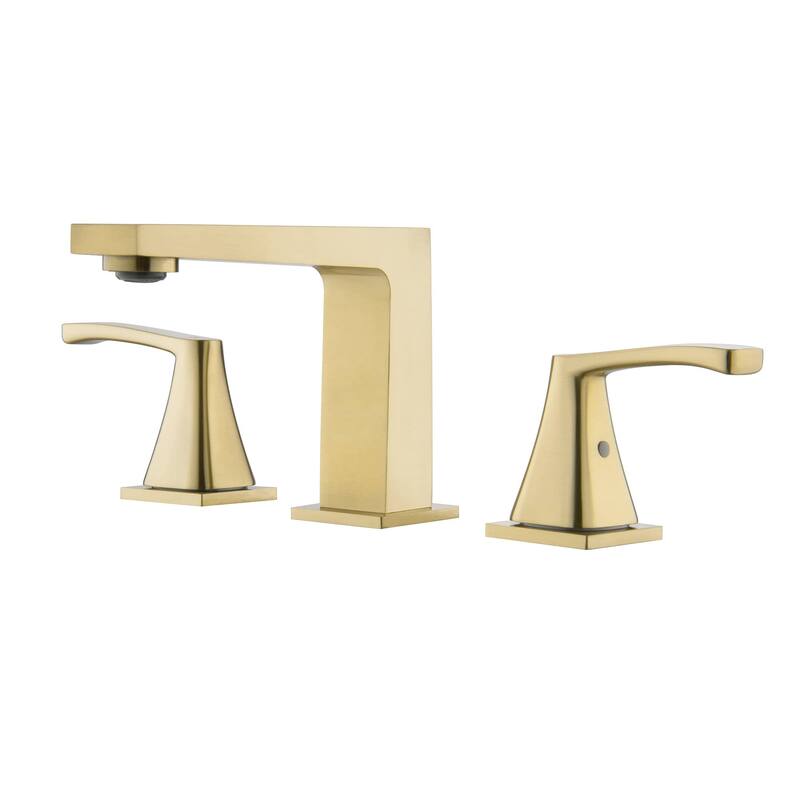 8 Inch Widespread Bathroom Faucet 3 Hole Bathroom Sink Faucet 2 Handle Commercial Modern Deck Mounted Bathroom Basin Vanity Tap