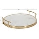 preview thumbnail 38 of 44, Kate and Laurel Marbury Round Metal Tray