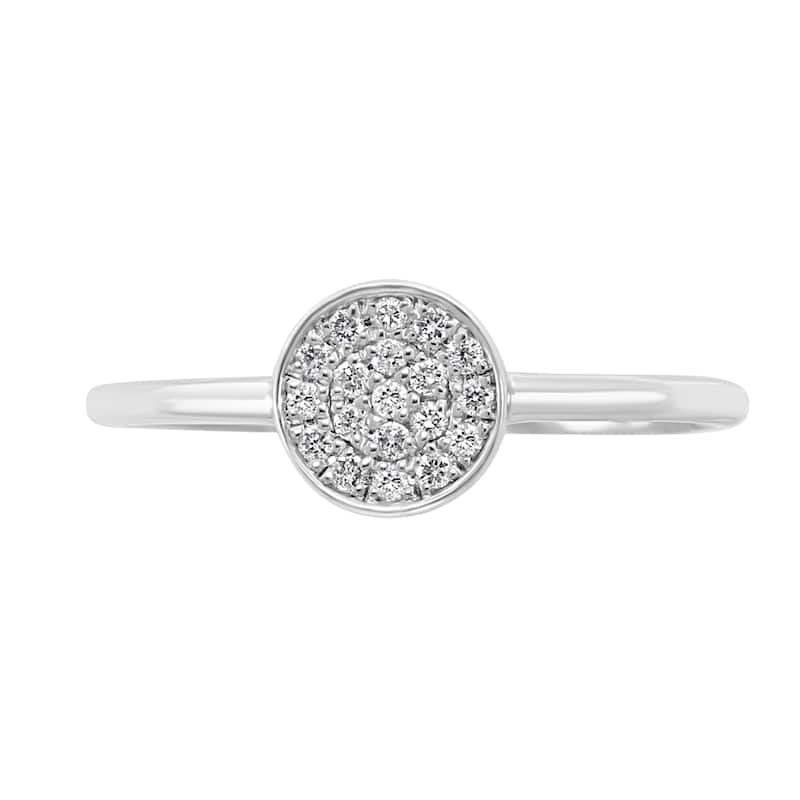 EFFY 925 Sterling Silver Diamond Circle Ring