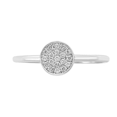 EFFY 925 Sterling Silver Diamond Circle Ring