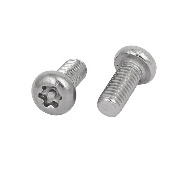 Sicherheitsschrauben Torx TR M6x30 Mm | 5 Stück | Edelstahl V4A | Rundkopf Mit Anti-Dreh-Rippen