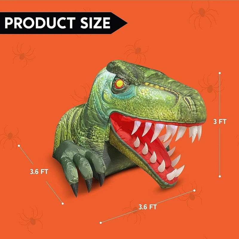 3.6 ft Halloween Inflatable Dinosaur