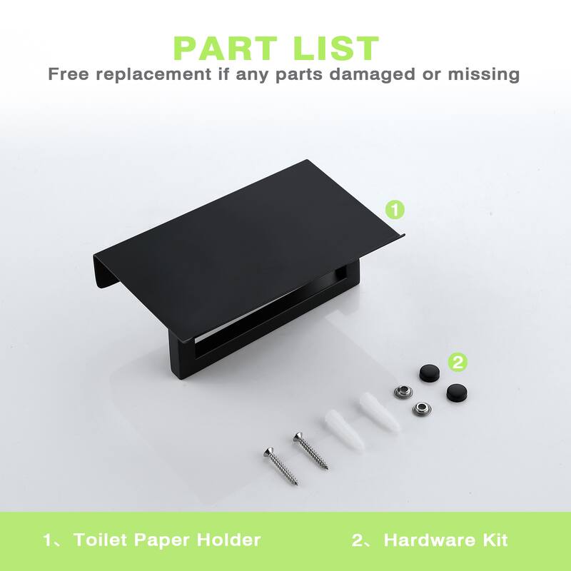 Bath Wall-Mount Single Post Toilet Paper Holder with Shelf