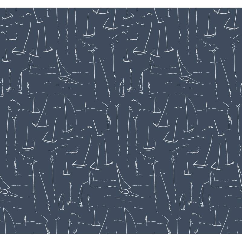York Wallcoverings Vermillion Coast Ultramarine Wallpaper