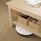 preview thumbnail 18 of 18, Chelsea Square Ashlyn 2-Tier Coffee Table with Rattan Sides & Spacious Open Shelf Storage - 21.75x16