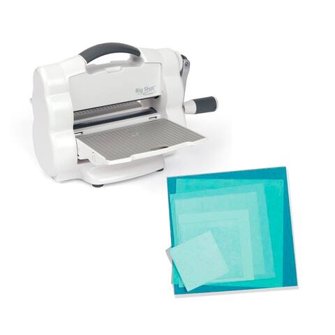 Sizzix Big Shot Foldaway and Essential Square Framelits Bundle - 6 1/4" x 10 1/2" x 8"