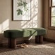 preview thumbnail 29 of 68, Christopher Knight Home - Modern Upholstered Dining Bench with Padded Seating 60.04" - Green