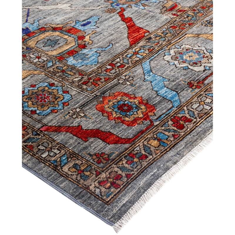 Serapi One-of-a-Kind Hand-Knotted Area Rug - Gray - 8' 1" x 10' 0"
