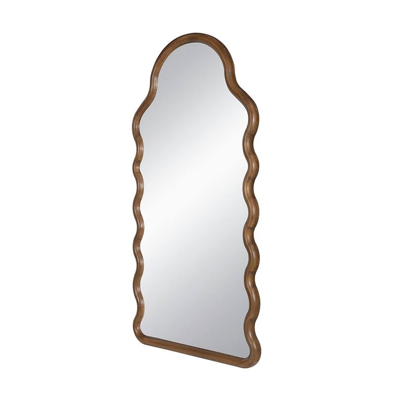 30x1.5x55" Arch Wood Mirror with Unique Frame