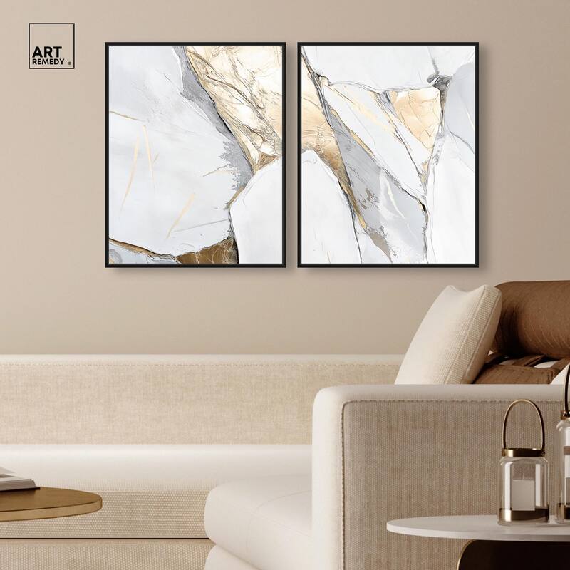 Cracks of Creation III Canvas Set of 2 by Art Remedy