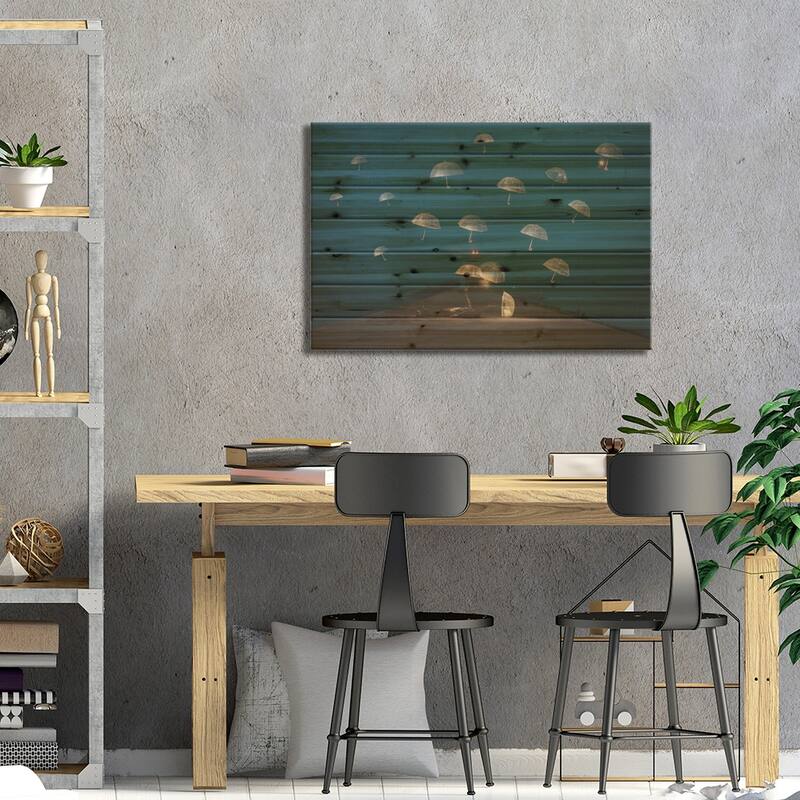Dreams Print On Wood by Alexandar Lazarov - Multi-Color