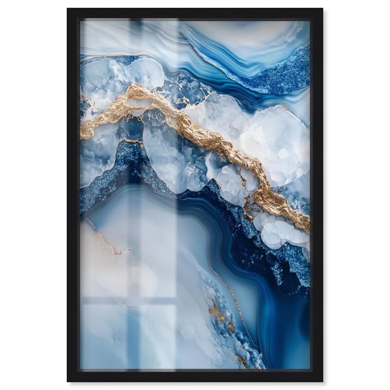 Molten Topaz II Shadowbox by Art Remedy - Black - 10" x 15"