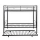 preview thumbnail 5 of 11, Space-Saving Full Over Full Metal Bunk Bed with Trundle, Sturdy Steel Frame, Easy Assembly, No Box Spring Required