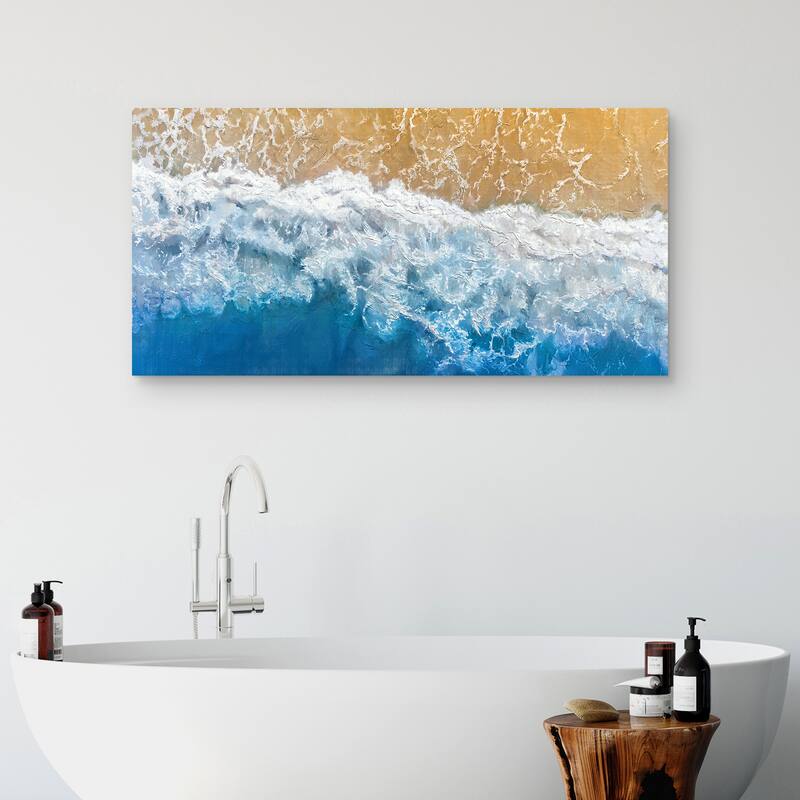 Tidal Blues by Studio Arts Canvas Art Print