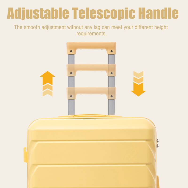 28 Inch Large Checked Luggage, Scratch Resistant Surface Four Multi-Directional Wheels, With Combination Lock and Side Hooks