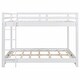 preview thumbnail 9 of 20, Wood Queen Size Bunk Bed with Ladder for Space-Saving and Easy Access
