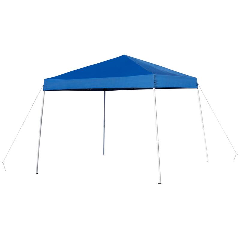 8' x 8' Pop Up Canopy with Carry Bag and Folding Table with Benches Set