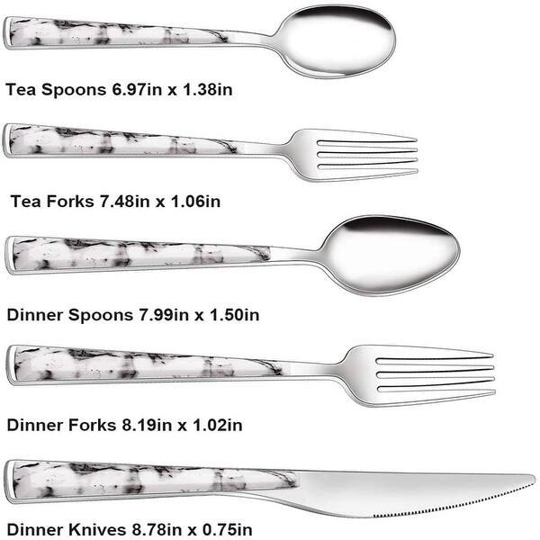 24-Piece Silverware Set with Steak Knives and Organizer Tray, Stainless  Steel Flatware, Mirror Polished, Dishwasher Safe - Bed Bath & Beyond -  33028443