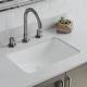 preview thumbnail 2 of 4, Lexicon Platinum V214 Quartz Composite Rectangle Vanity Sink - Galaxy White