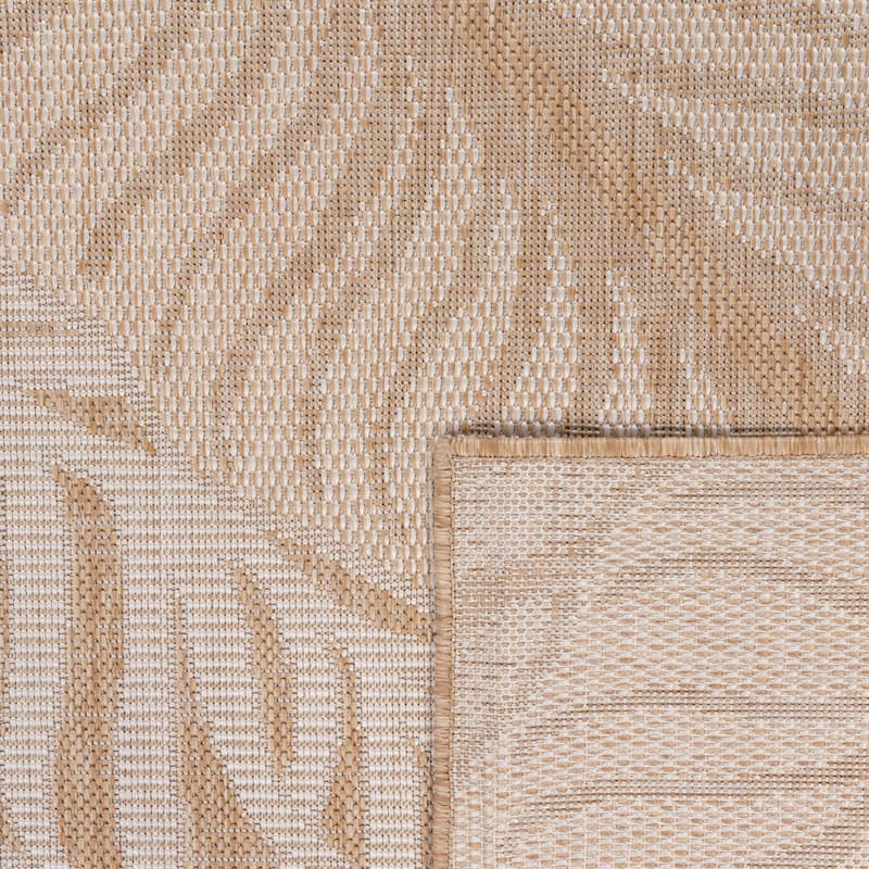 Indoor & Outdoor Rug with Palm Leaf Pattern