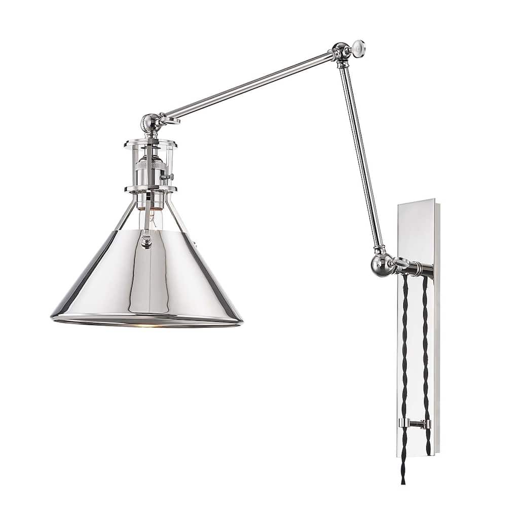 Hudson Valley Lighting Metal No.2 Single Light 23" Tall Wall Lamp