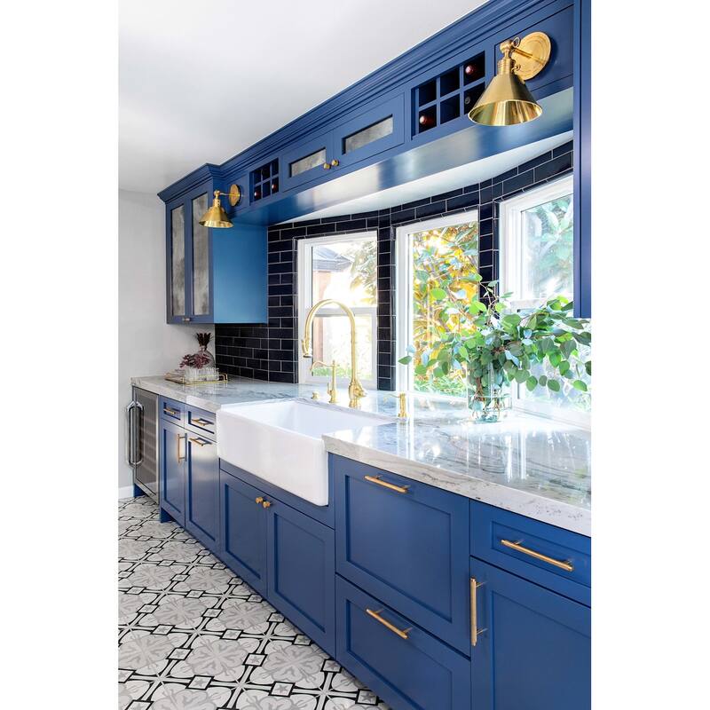 Hudson Valley Lighting Garden City 11" Tall Wall Sconce with Black