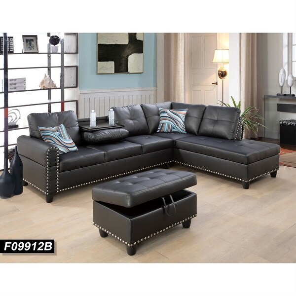 Down online leather sectional