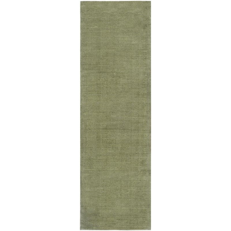 Livabliss Mystique Casual Solid Area Rug - Olive - 2' 6" x 8'