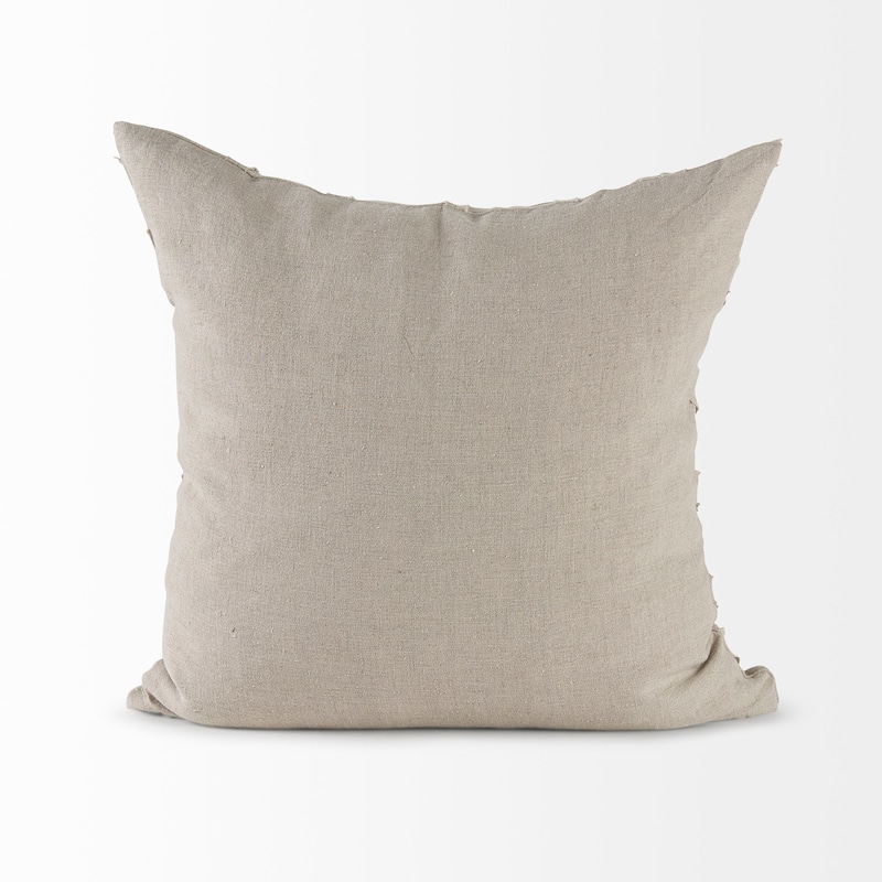 Ivivva 14L x 26W Beige Fabric Textured Decorative Pillow Cover