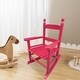 preview thumbnail 26 of 32, Children's rocking oak chair Indoor or Outdoor Rose Red