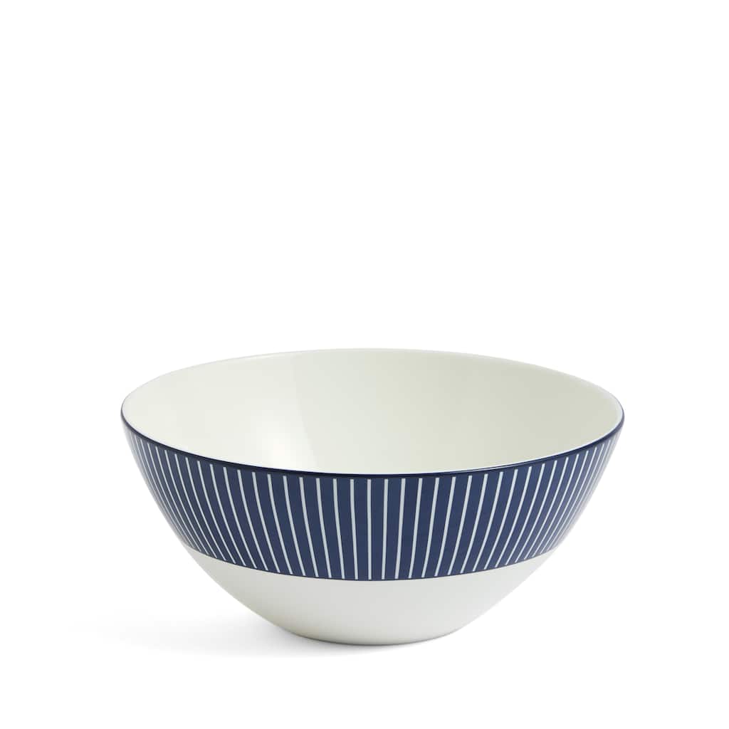 Wedgwood Gio Blue Cereal Bowl 6.2in, Pinstripe Blue