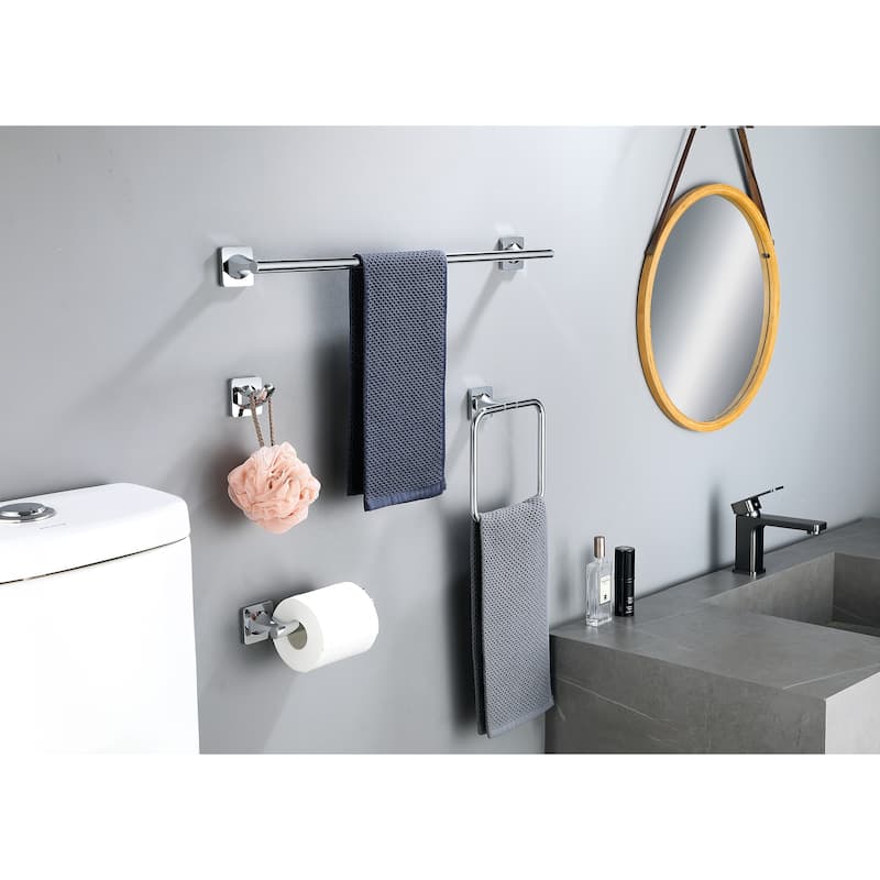 Wall Mounted 7in Towel Ring Rustproof Hand Towel Holder