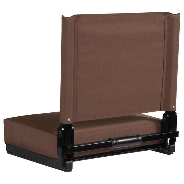 2 Pack 500 lb. Rated Lightweight Stadium Chair-Handle-Padded Seat