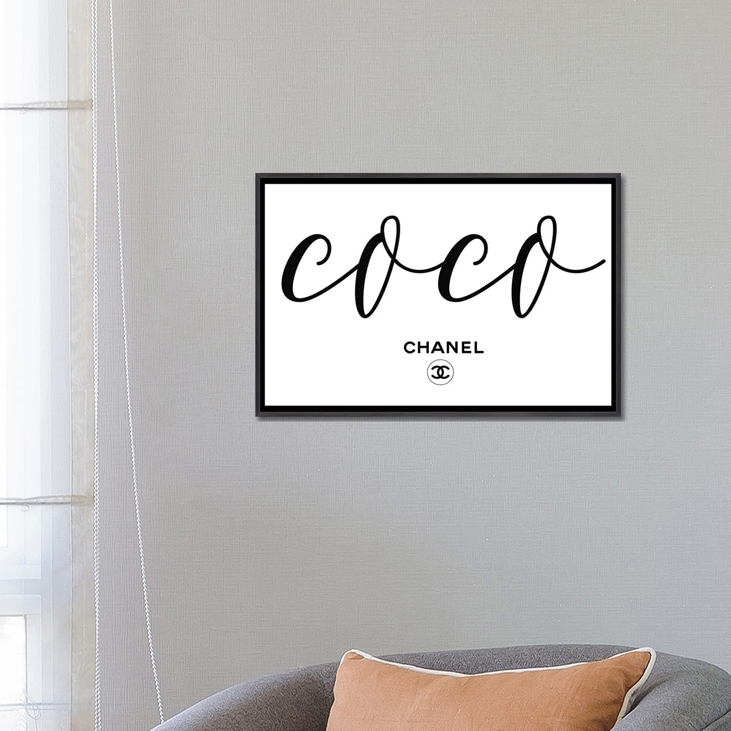 iCanvas Coco Chanel by Art Mirano Framed - Bed Bath & Beyond - 37656519