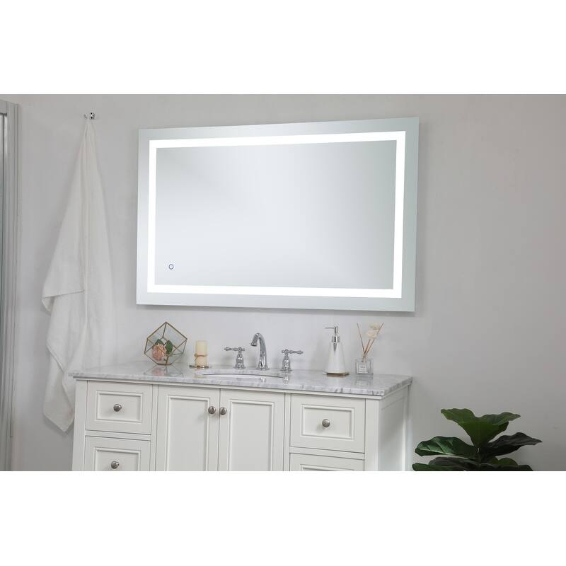 Avalon 30" x 48" Hardwired LED mirror - Silver
