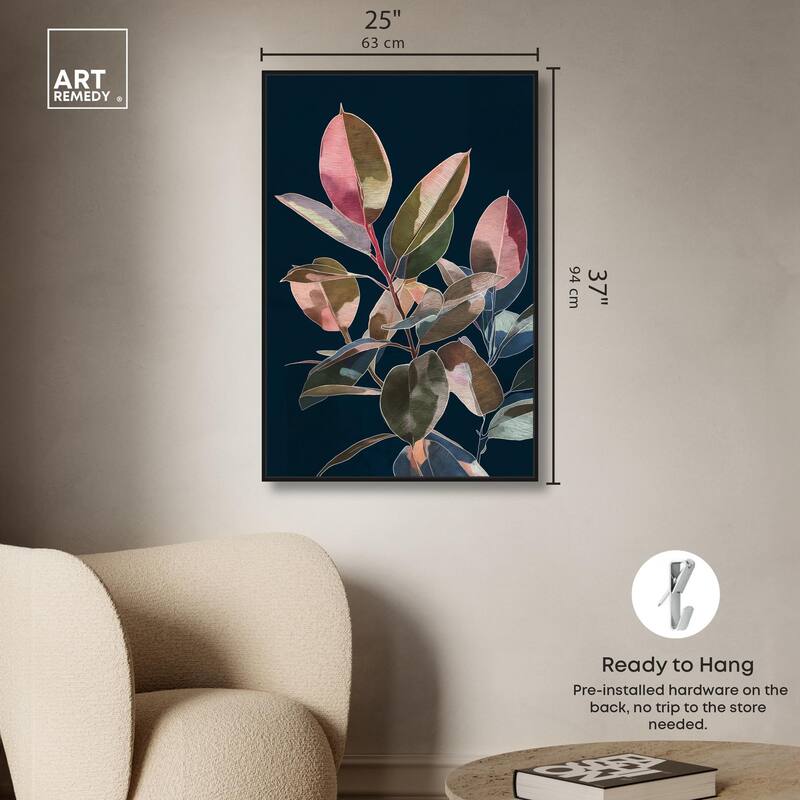 Fuchsia Frond I Canvas by Art Remedy
