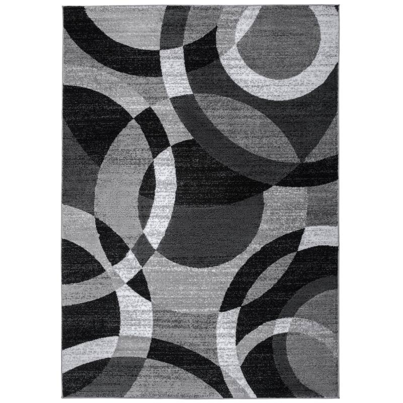 World Rug Gallery Geometric Circles Area Rug