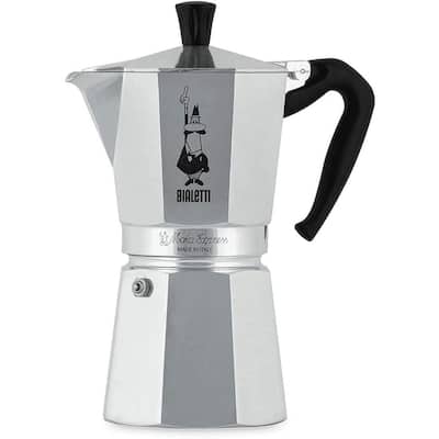 Bialetti Moka Express, Stovetop Coffee Maker, Aluminium,9-Cup Espresso