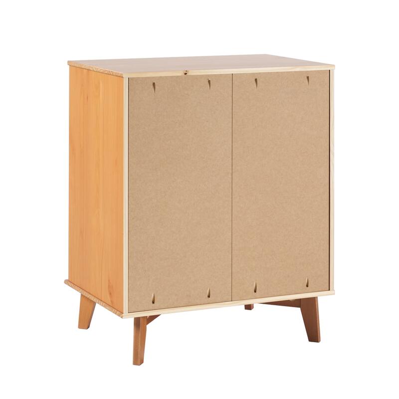 Middlebrook Mid-Century Solid Pine 3-Drawer Storage Chest