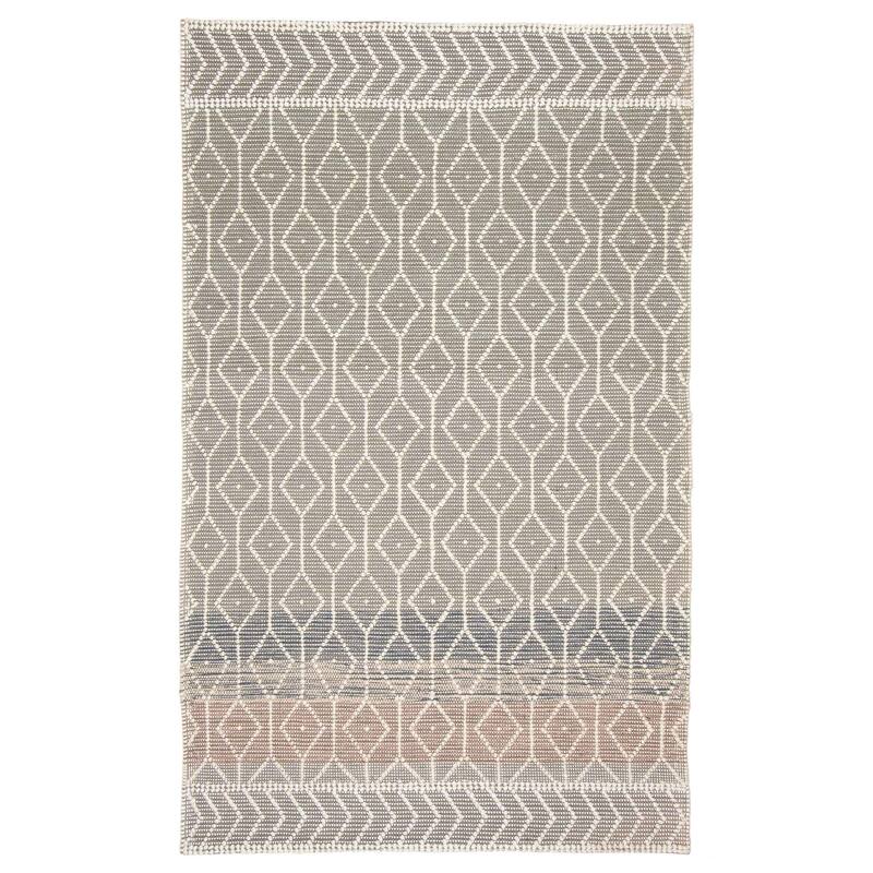 ECARPETGALLERY Braid weave Sienna Grey Wool Rug - 5'0 x 8'1 - Grey - 5'0 x 8'1