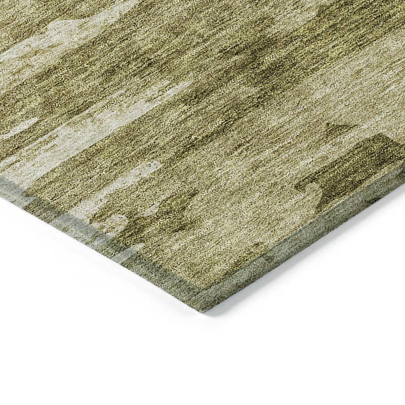 Machine Washable Indoor/ Outdoor Chantille Abstract Ombre Rug