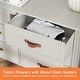 preview thumbnail 6 of 4, Wood Dresser for Bedroom with Fabric Drawer, Classic Storage Organizer