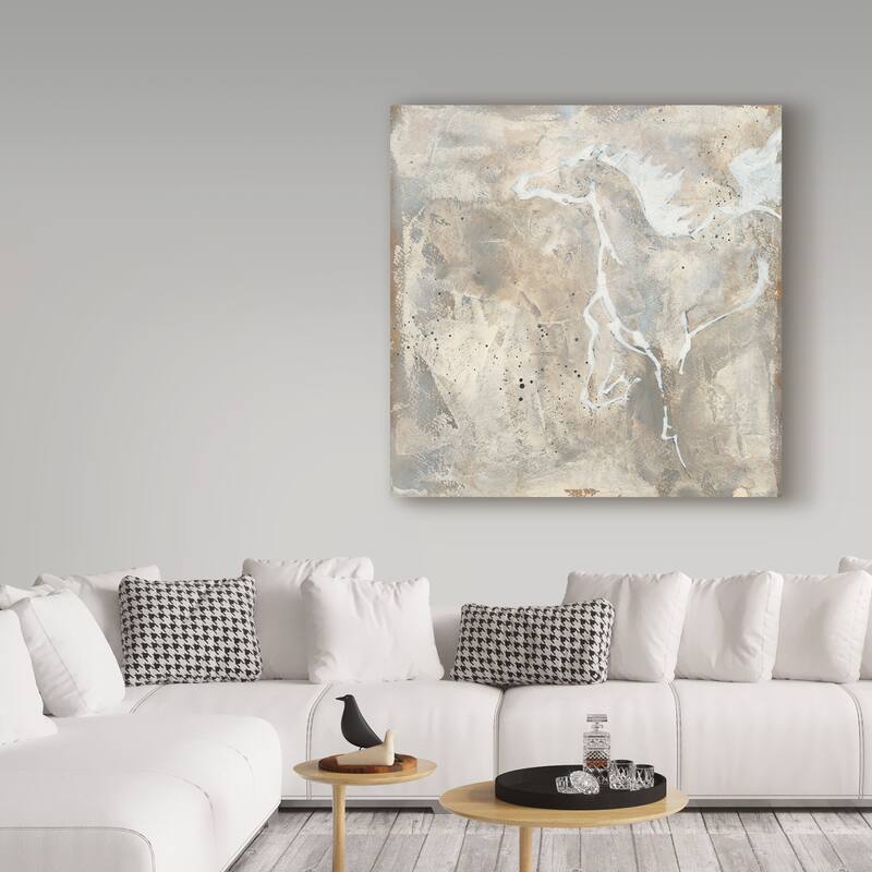 Chris Paschke 'White Horse Ii' Canvas Art