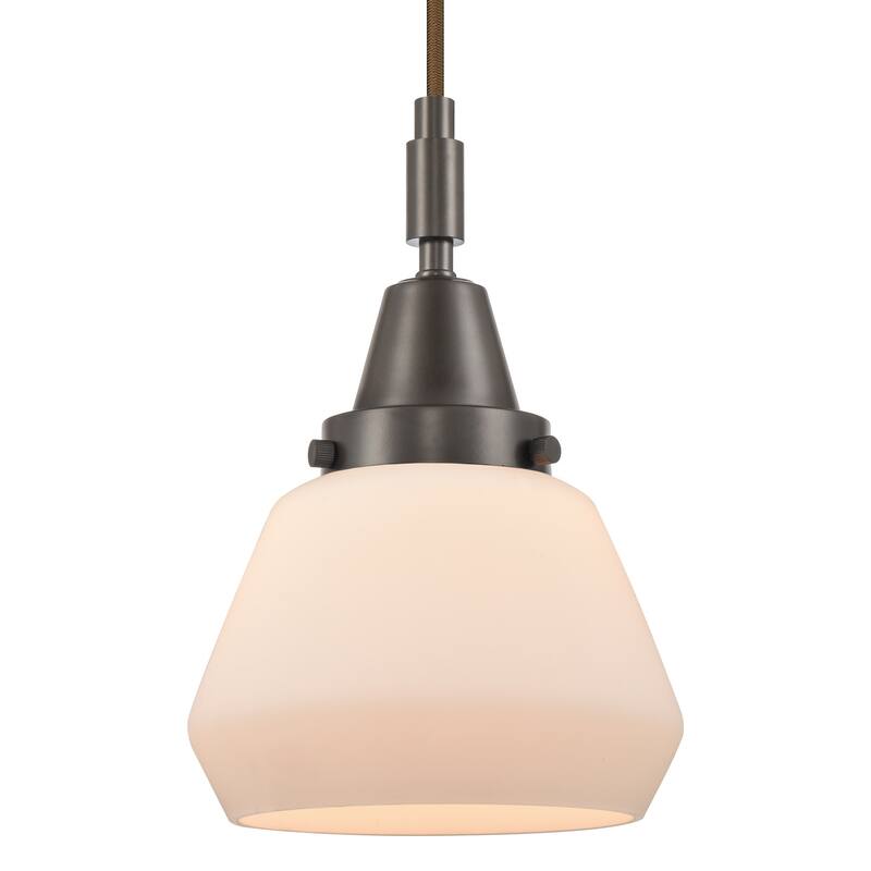 Innovations Lighting 447-1P-G171 Fulton 7" Wide Mini Pendant with - Oil Rubbed Bronze
