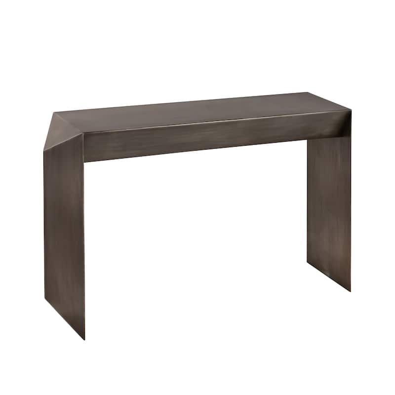 Pasargad Home Katya Antique Finish Iron Console Table - W12"XL41.75"XH30"