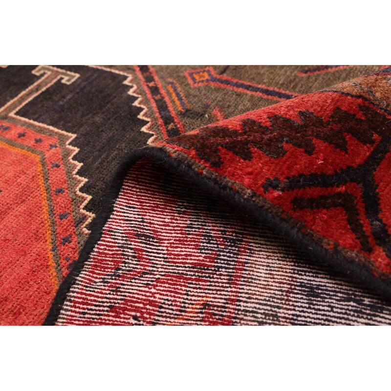 ECARPETGALLERY Hand-knotted Konya Anatolian Black, Red Wool Rug - 4'5 x 9'8